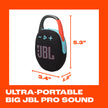 JBL Clip 5 - Ultra-Portable, Waterproof & Dustproof Bluetooth Speaker, Big Pro Sound with Punchy bass, Integrated Carabiner, Up to 12 Hours of Play, Recycled Materials (Black & Orange) 🍁 All In One Marketplace Canada