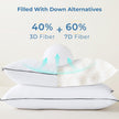 Pillows Standard Size Set of 4 - Bed Pillows for Sleeping 4 Pack, Cooling Supportive Hotel Pillows with Premium Soft Down Alternative Fill for Side Stomach and Back Sleepers 🍁 All In One Marketplace Canada