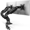 HUANUO Dual Monitor Stand for 13 to 32 Inches, Design Dual Monitor Mount, Fully Flexible Adjustable with Tilt, Swivel, Rotation, VESA 75/100, 19.8lbs per arm 🍁 All In One Marketplace Canada