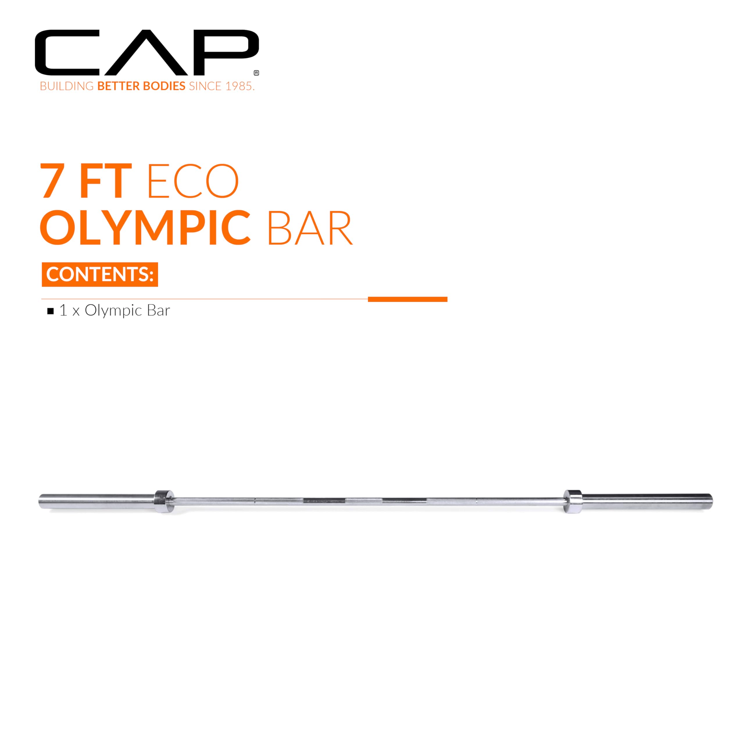 CAP Barbell Classic 7-Foot Olympic Bar, Chrome 🍁 All In One Marketplace Canada
