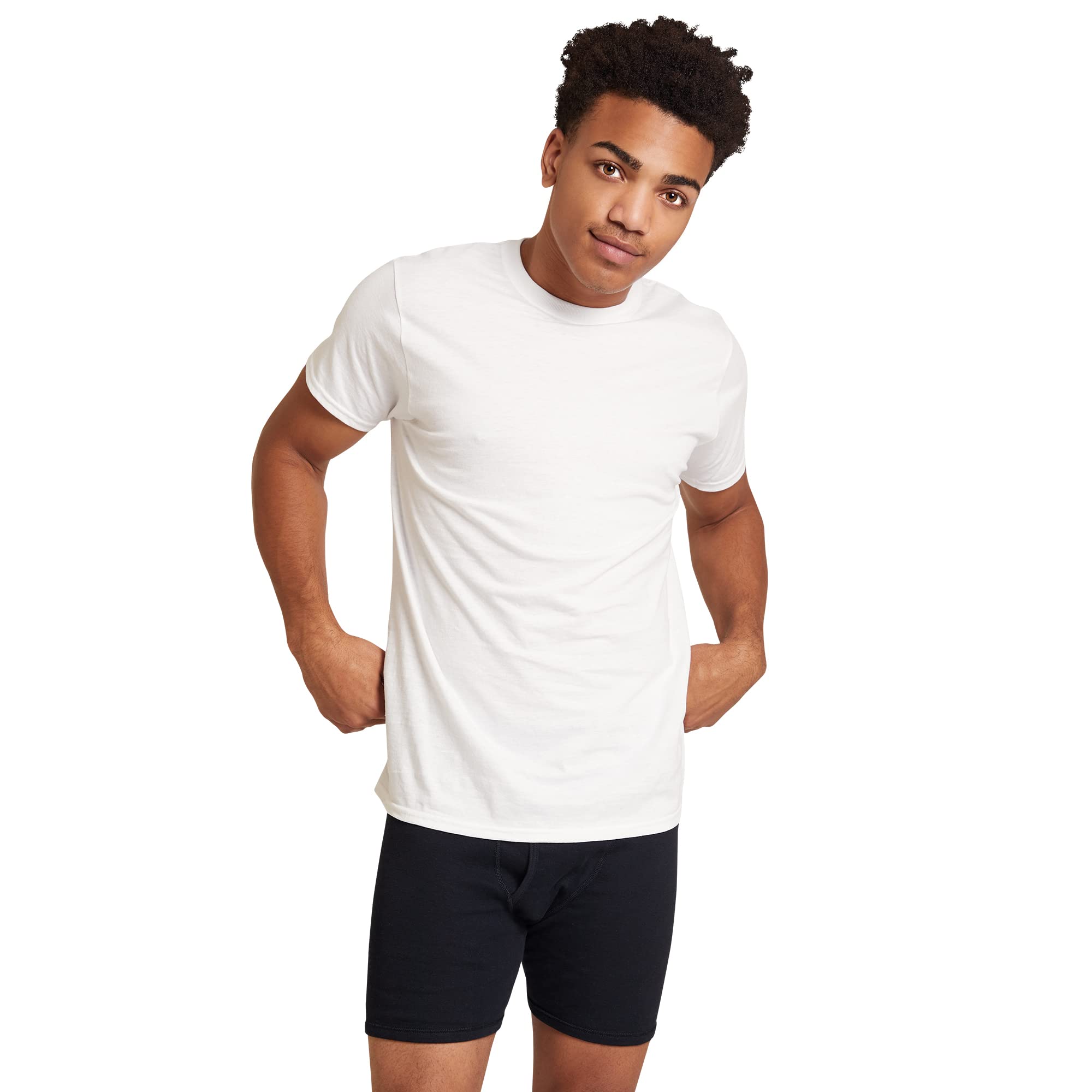 Gildan Men's Crew T-Shirts, Multipack, Style G1100, White (6-Pack), Large 🍁 All In One Marketplace Canada