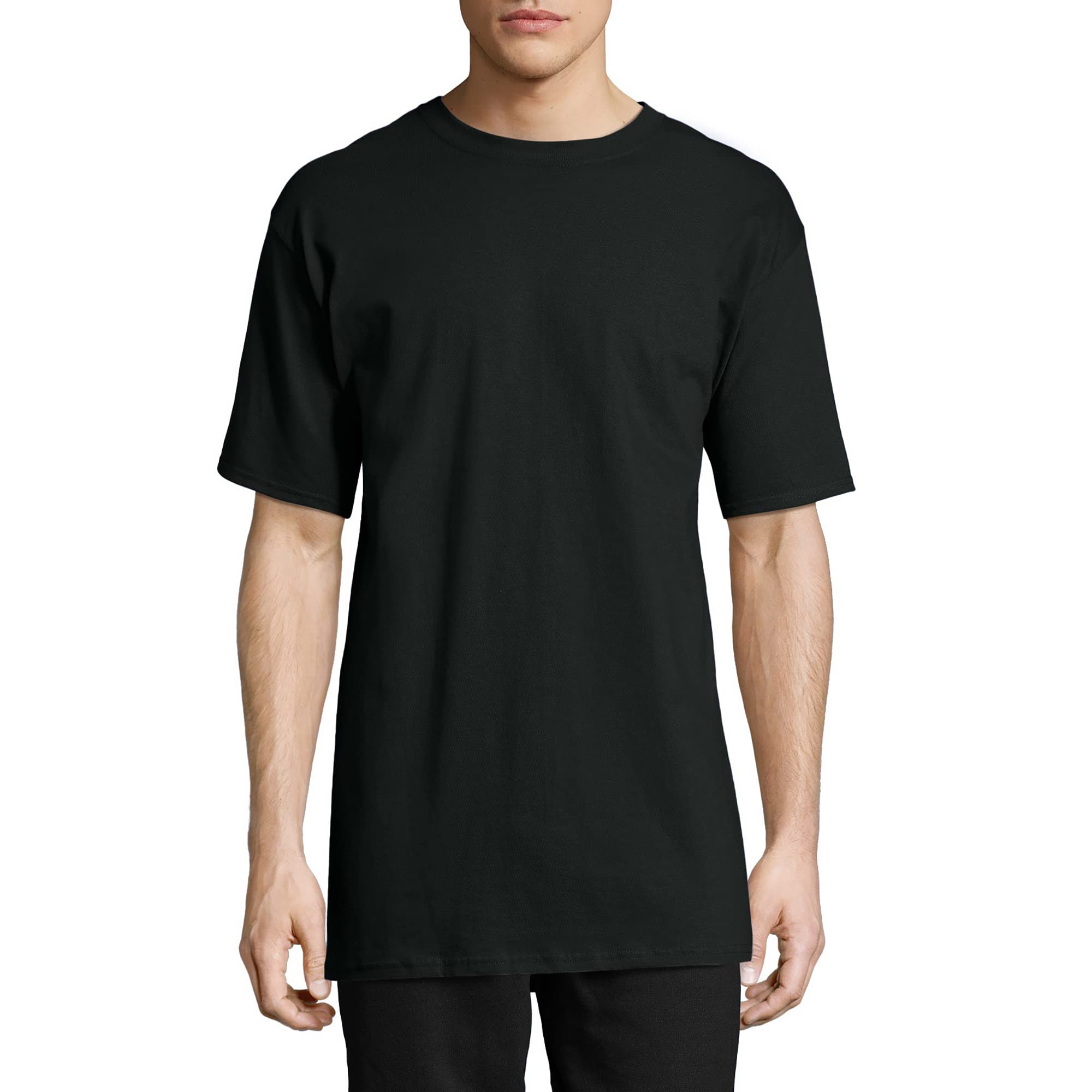 Hanes Men's Short Sleeve Beefy-T (Pack of 2), Black, 3X-Large 🍁 All In One Marketplace Canada