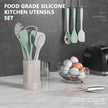 Silicone Cooking Utensils Set - 446°F Heat Resistant Silicone Kitchen Utensils,Spatula,Spoon, All Clad Kitchen Utensil Sets Gadgets Tools for Nonstick Cookware,Dishwasher Safe BPA Free (Multicolor) 🍁 All In One Marketplace Canada