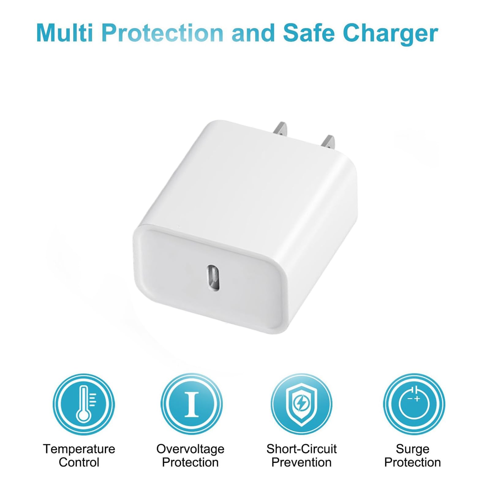 i Phone17/16/15 Fast Charger，20W USB C Charging Block with 6FT USB-C Charging Cable for i Phone17/17 Plus/17 Pro Max/16/16 Plus/16 Pro/16 Pro Max/15/15 Pro Max【4 Pack】 🍁 All In One Marketplace Canada