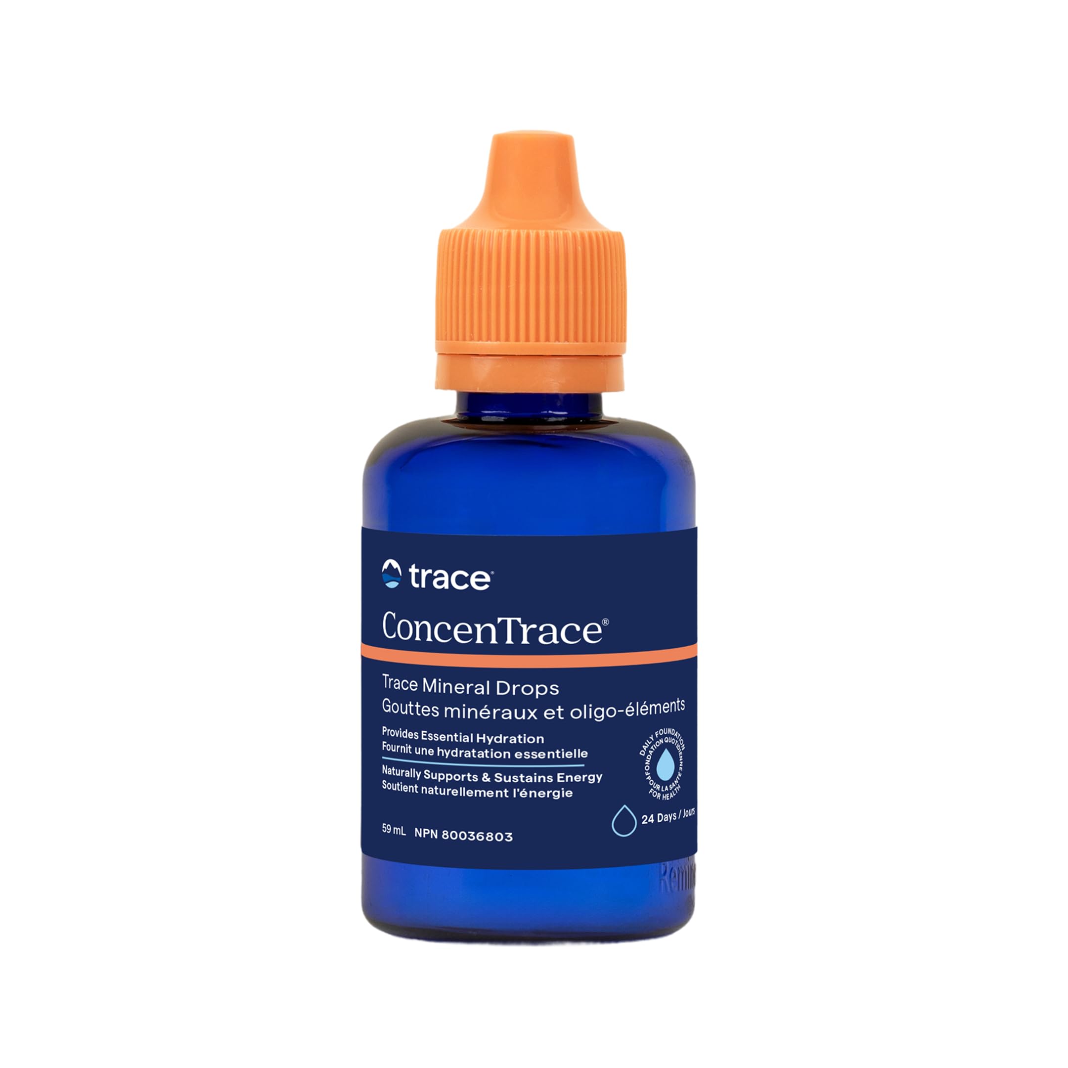 Trace Minerals ConcenTrace Drops | 60 ML | Full Spectrum Minerals | Ionic Liquid Magnesium, Chloride, Potassium | Low Sodium | Energy, Electrolytes, Hydration 🍁 All In One Marketplace Canada
