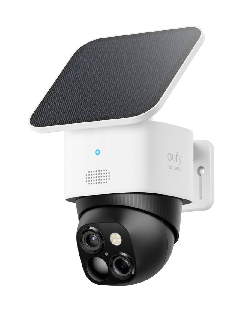 eufy Security SoloCam S340, Solar Security Camera, Wireless Outdoor Camera, 360° Surveillance, No Blind Spots, 2.4 GHz Wi-Fi, No Monthly Fee, HomeBase S380 Compatible 🍁 All In One Marketplace Canada