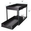 DEKAVA Under Sink Organizer 2 Pack, Bathroom Organizers, 2 Tier Sliding Cabinet Basket Organizer Drawer, Multi-Purpose Bath Collection Baskets for Bathroom (Black) 🍁 All In One Marketplace Canada