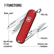 Victorinox Classic SD Swiss Army Knife, Compact, 7 Functions, Swiss Made Pocket Knife with Small Blade, Screwdriver and Key Ring - Style Icon (Red) 🍁 All In One Marketplace Canada