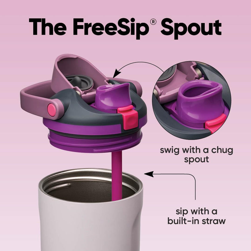 Owala FreeSip Sway Insulated Stainless Steel Water Bottle with Two-Way Spout, Built-In Straw and Bucket Handle, Made for Travel, School, and Sports, 30oz, BPA Free, Leak Proof, Dreamy Field 🍁 All In One Marketplace Canada