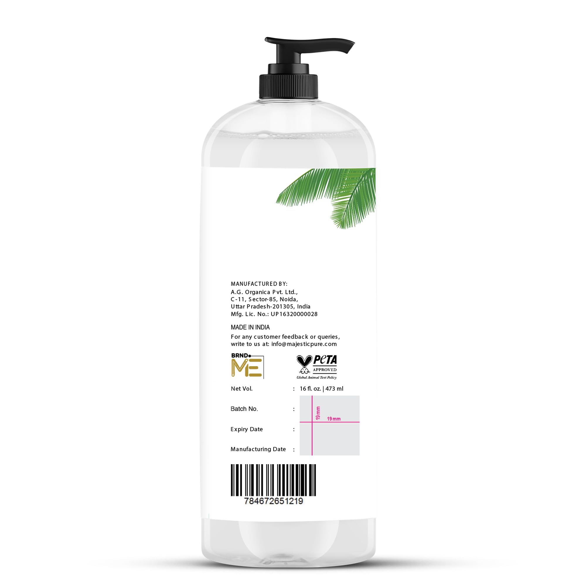 Majestic Pure Fractionated Coconut Oil – Lightweight Liquid Carrier Oil for Essential Oils, Massage, Skin, Hair & DIY Personal Care Applications – 16 Fl Oz 🍁 All In One Marketplace Canada