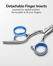 Hair Cutting Scissors, ULG Professional Hair Scissors 6.5 inch Right-Hand Razor Edge Barber Shears Salon Hair Cutting Shears Made of Japanese Stainless Steel, Hand Sharpened Blue 🍁 All In One Marketplace Canada