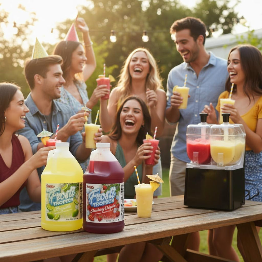 Snappy Frosti Tropics Wild Cherry Slushy Mix, Slushie Syrups for Machine, Granita Slushy Syrup, Kid Slushie Machine Mix, Slushy Mix For Frozen Drink Machine, 1/2 Gallon 🍁 All In One Marketplace Canada