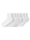 Hue Women's Mini Crew Sock 6 Pair Pack, White - 6 Pair Pack, One Size 🍁 All In One Marketplace Canada