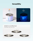 FluffyUnion Cat Water Fountain with Stainless Steel Lid, 2.4L/81oz Automatic Water Dispenser for Cats and Dogs 🍁 All In One Marketplace Canada