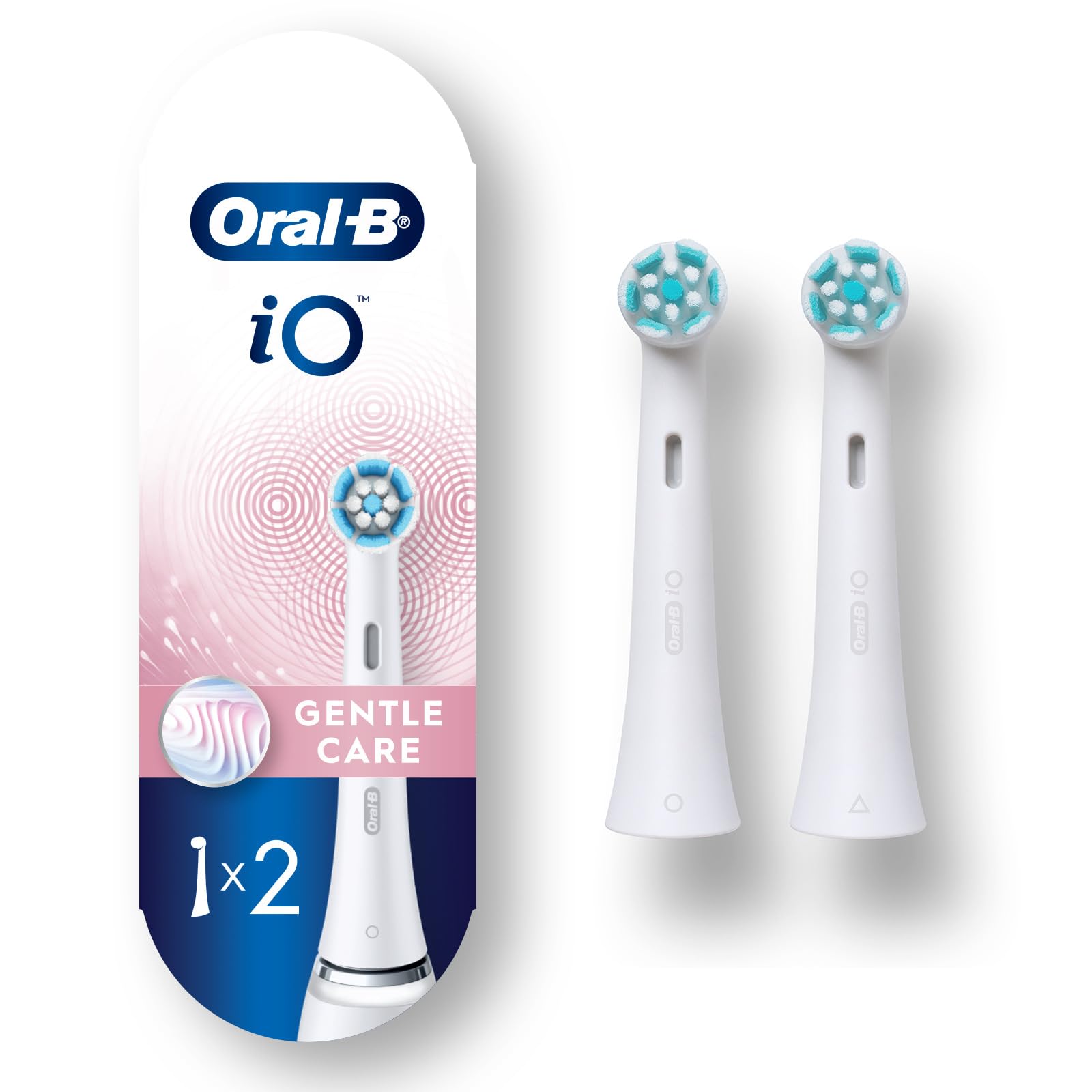 Oral-B iO Gentle Care Replacement Heads, Electric Toothbrush Brush Heads, White, 2 Count 🍁 All In One Marketplace Canada
