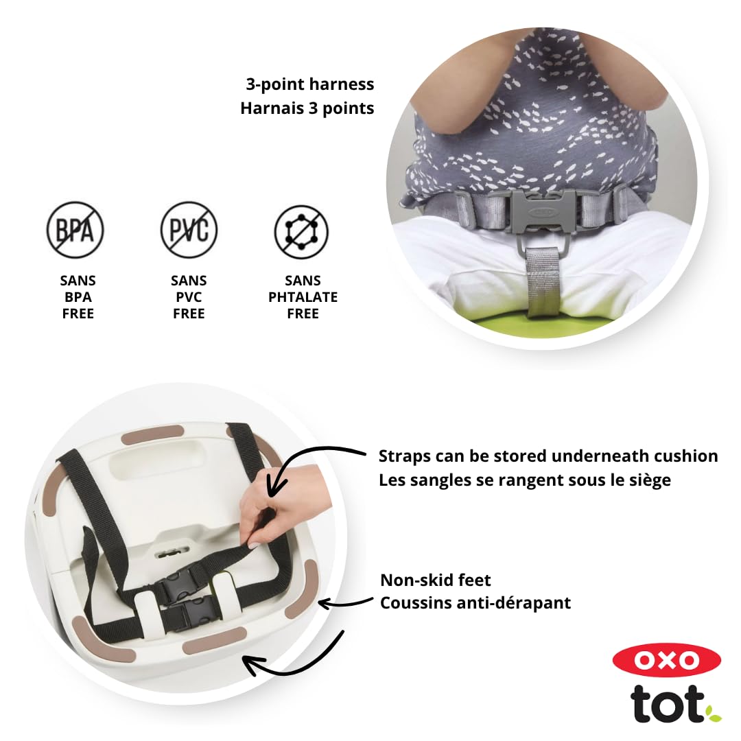 Oxo Tot Perch Booster Seat with Straps, Gray 🍁 All In One Marketplace Canada