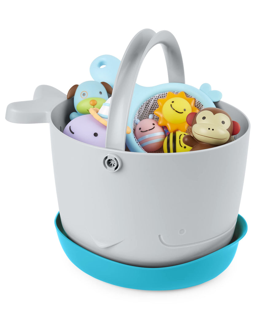 Skip Hop Bath Toy Storage, Moby Stowaway Bucket, Grey 🍁 All In One Marketplace Canada