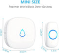 SECRUI Wireless Doorbell, Easy Installation, Adjustable Volumes, 58 Chimes, 1000Ft Operating Range, Waterproof, LED Indicator, White 🍁 All In One Marketplace Canada