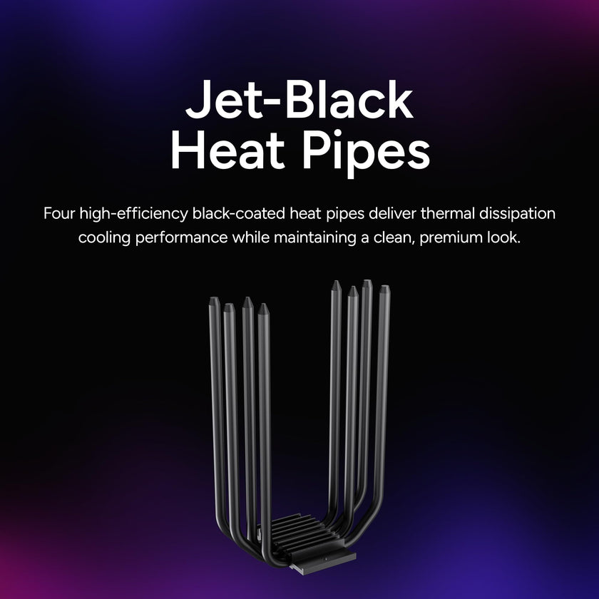 Cooler Master Hyper 212 Black Edition CPU Air Coolor, Silencio FP120 Fan, 4 CDC 2.0 Heatpipes, Anodized Gun-Metal Black, Brushed Nickel Fins for AMD Ryzen/Intel LGA1200/1151 🍁 All In One Marketplace Canada