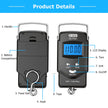 Fish Scale, Dr.meter 110lb/50kg Backlit LCD Display Digital Scale with Built-in Measuring Tape - Electronic Fishing Postal Hanging Hook Scale with 2 AAA Batteries, Pocket Size, Fishing Gifts for Man 🍁 All In One Marketplace Canada