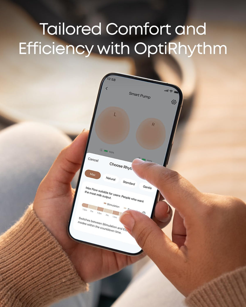 eufy Security Breast Pump Series S1, Hands-Free Electric Breast Pump with Heating Tech, App Control, Personalized Smart Rhythm, Hospital Grade Suction, Portable, Discreet, Leak-Proof & Ultra-Quiet 🍁 All In One Marketplace Canada