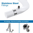 Ultra-Slim Bidet Attachment for Toilet, Adjustable Water Pressure for Rear/Feminine Wash Bidet, Non Electric Self Cleaning Fresh Cold Water Toilet Bidets Spray Jet Easy Install (Silver) 🍁 All In One Marketplace Canada