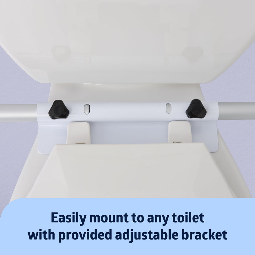 Medline Toilet Safety Rail for Seniors with Easy Installation; Height Adjustable Toilet Safety Frame; Bathroom Assist Rail with Armrests; Bathroom Safety; 250 lb. Weight Capacity 🍁 All In One Marketplace Canada