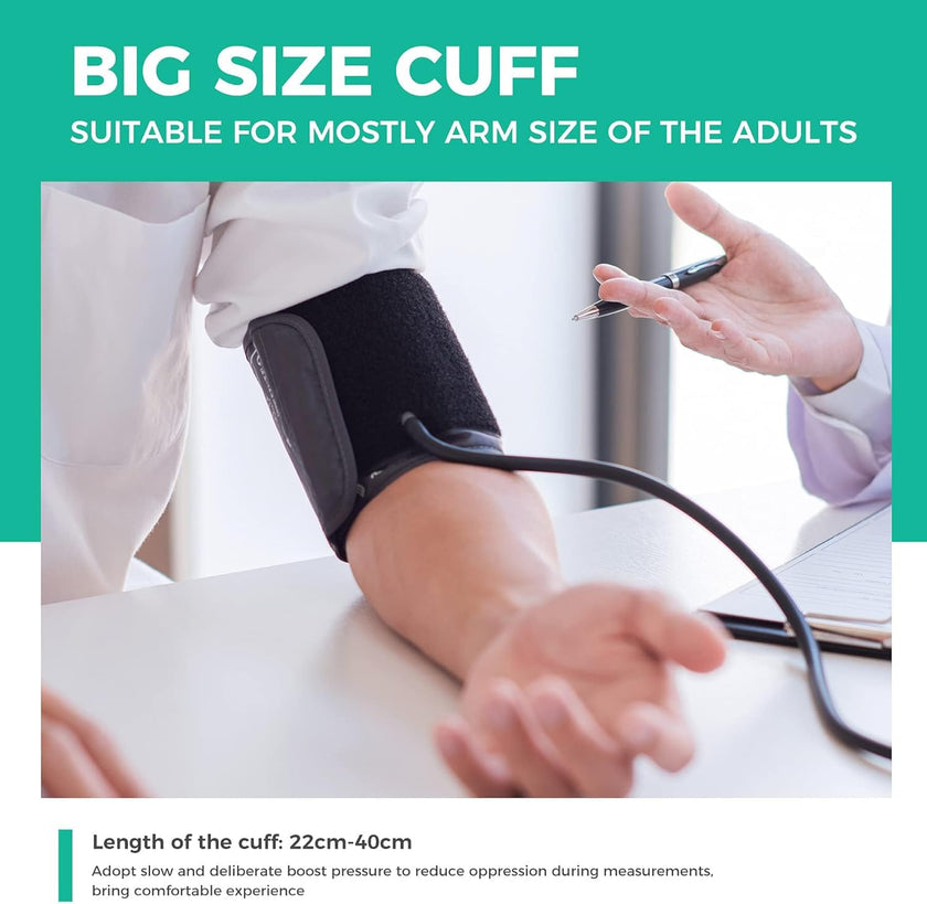Blood Pressure Machine for Home Use Automatic Blood Pressure Monitor with 2x120 Reading Memory Adjustable Arm Cuff 8.7