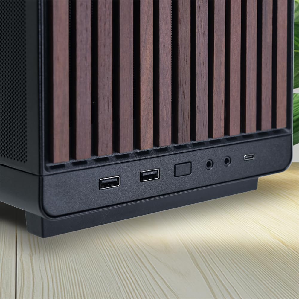 Lian Li A3-mATX-WD-26.3L Micro Form Factor Chassis-No Fans Included-Supports 360mm AIO-Modularity Design-for M-ATX, ITX Motherboard-DAN Cases Collaboration-Wood Front Panel-Black (A3X-WD) 🍁 All In One Marketplace Canada
