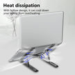 Laptop Stand for Desk, Adjustable Laptop Riser ABS+Silicone Foldable Portable Laptop Holder, Ventilated Cooling Pad Notebook Stand for 10-15.6” Laptops,Tablet-Black 🍁 All In One Marketplace Canada