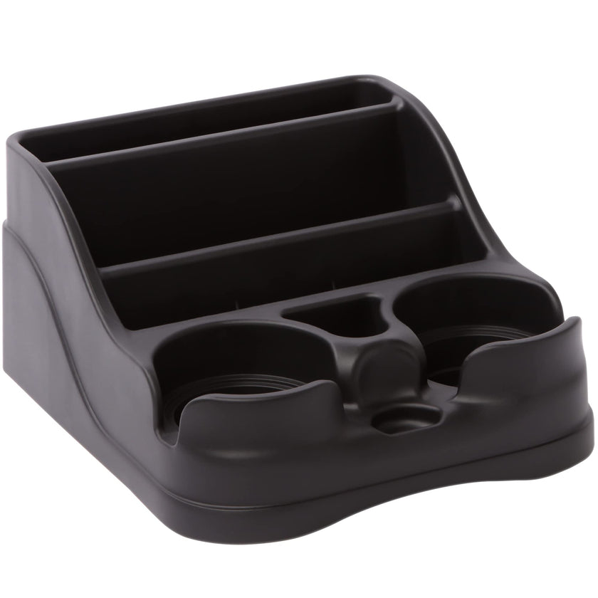 Moblorg Small Center Console for Cars, Trucks, Minivans, SUVs, Vehicle Organizer, Cup Holders, Recycled Plastic, Made in USA (Black) 🍁 All In One Marketplace Canada