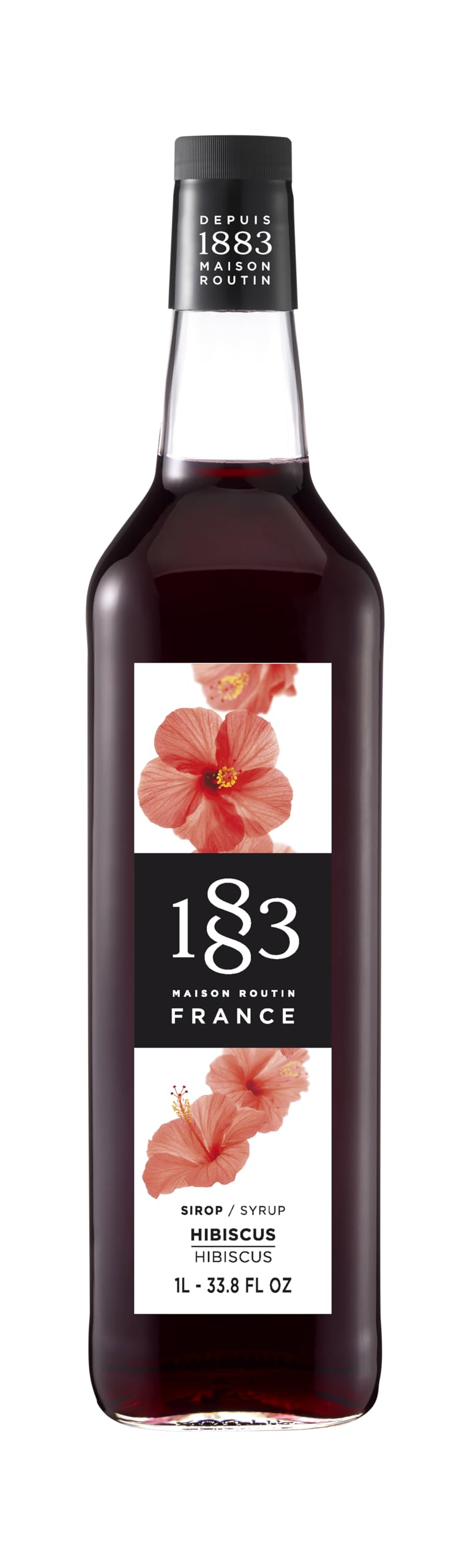 Maison Routin 1883 Hibiscus Syrup 1L Glass Bottle 🍁 All In One Marketplace Canada