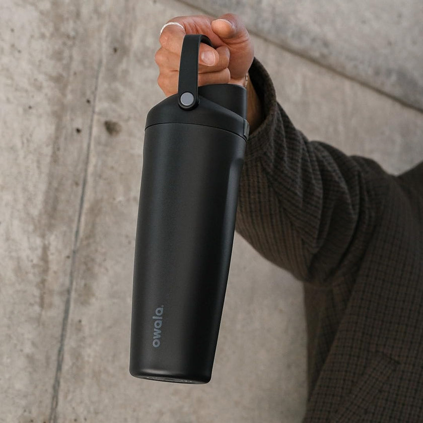 Owala FreeSip Sway Insulated Stainless Steel Water Bottle with Two-Way Spout, Built-In Straw and Bucket Handle, Made for Travel, School, and Sports, 30oz, BPA Free, Leak Proof, Beach House 🍁 All In One Marketplace Canada