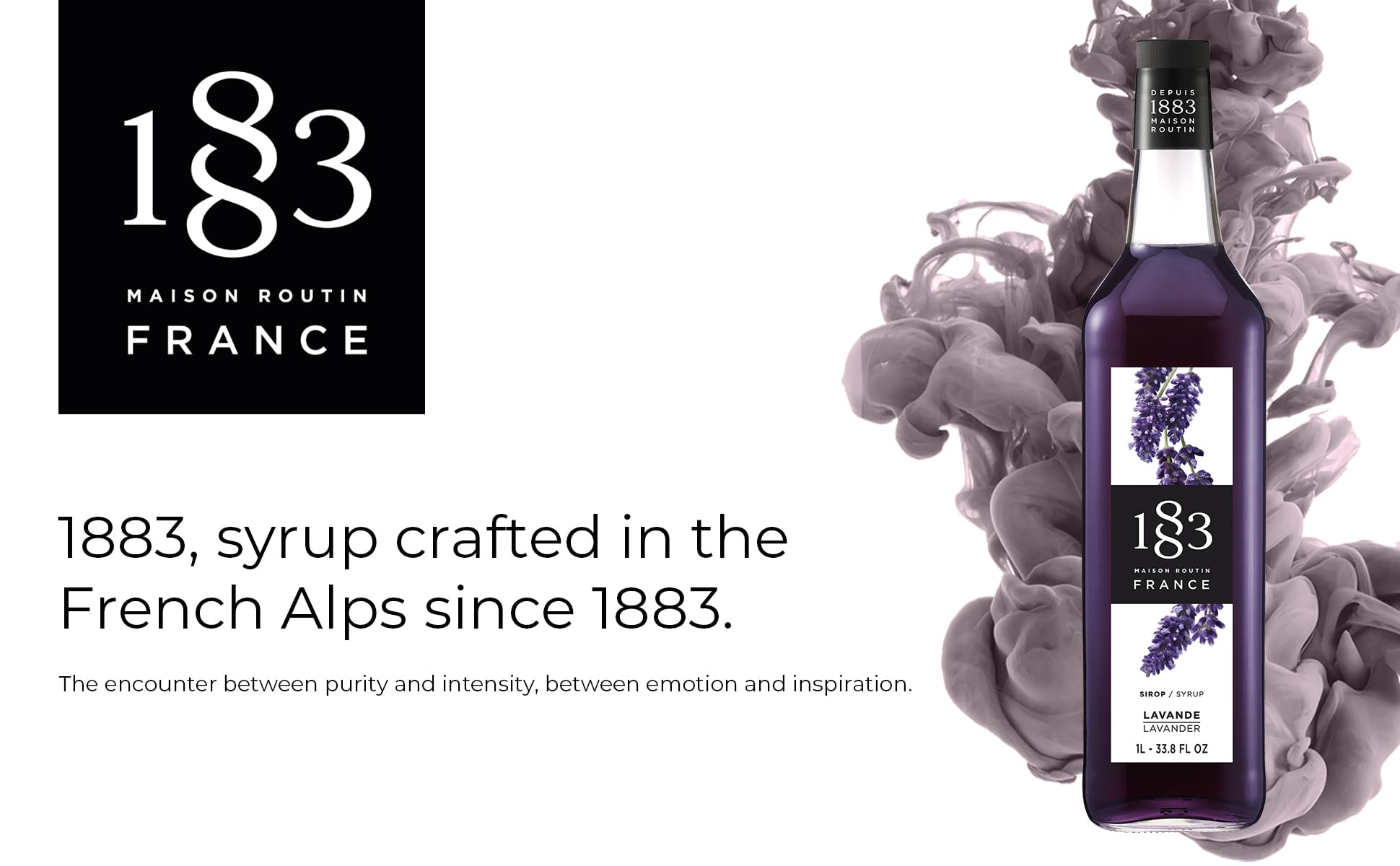 1883 Lavender Syrup, 1L Glass 🍁 All In One Marketplace Canada