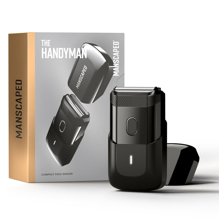MANSCAPED® The Handyman™ Compact Face Shaver – Portable Men’s Travel Facial Hair Groomer, USB-C Rechargeable Razor, Electric Foil Face Shaver, Waterproof, Cordless, Dual-Action SkinSafe® Foil Blades 🍁 All In One Marketplace Canada