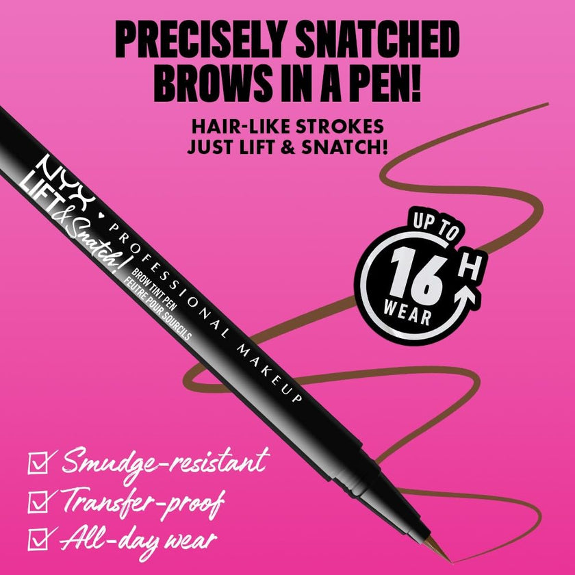 NYX PROFESSIONAL MAKEUP Lift & Snatch Eyebrow Tint Pen, Black 🍁 All In One Marketplace Canada