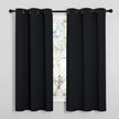 NICETOWN Blackout Curtains 2 Panels for Bedroom- Halloween Thermal Insulated Grommet Blackout Curtains 63 Inches Long for Living Room/Kitchen Rideaux occultants (2 Panels,W42 x L63 -Inch,Black) 🍁 All In One Marketplace Canada