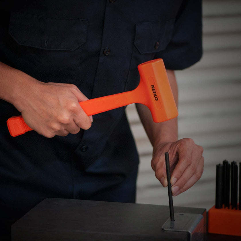 Neiko 02847A Tools Dead Blow Hammer, 2 lb, Neon Orange 🍁 All In One Marketplace Canada