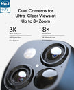 eufy Security SoloCam S340, Solar Security Camera, Wireless Outdoor Camera, 360° Surveillance, No Blind Spots, 2.4 GHz Wi-Fi, No Monthly Fee, HomeBase S380 Compatible 🍁 All In One Marketplace Canada