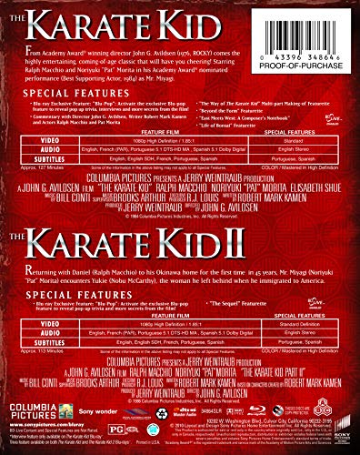 Karate Kid 1 & 2 - Blu-Ray