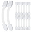 4our Kiddies 14 Pack Baby Proof Cabinet Latches, Childproof Drawer Latches with 12 Extra 3M Adhesives, Adjustable No Drilling Child Safety Cabinet Strap Locks, Baby Drawer Locks for Kids Baby Safety 🍁 All In One Marketplace Canada