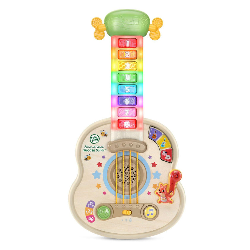 LeapFrog Strum & Count Wooden Guitar (English Version) 🍁 All In One Marketplace Canada