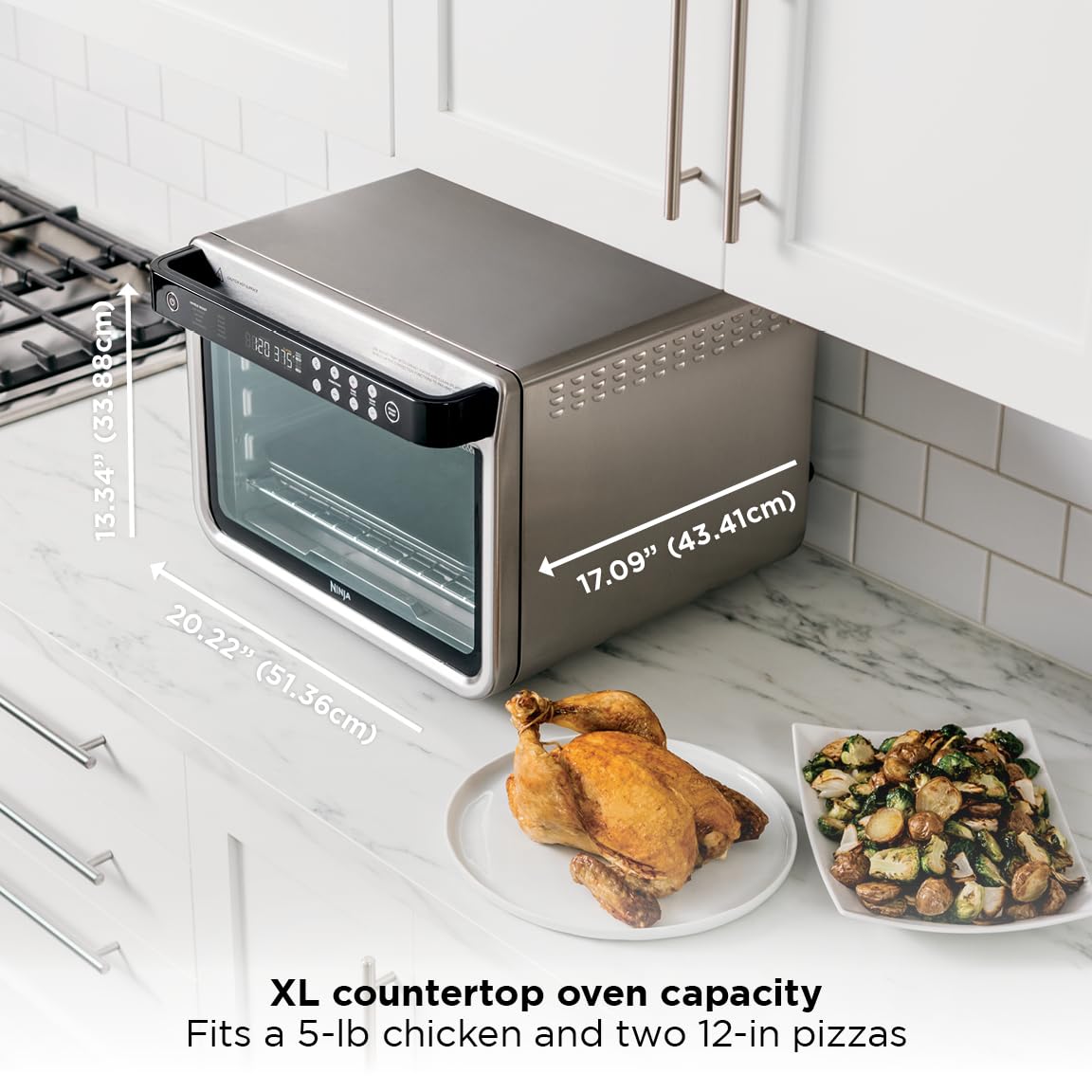 Ninja DT201C, Foodi 10-in-1 XL Pro Air Fry Oven, Stainless steel, 1800W (Canadian version) 🍁 All In One Marketplace Canada