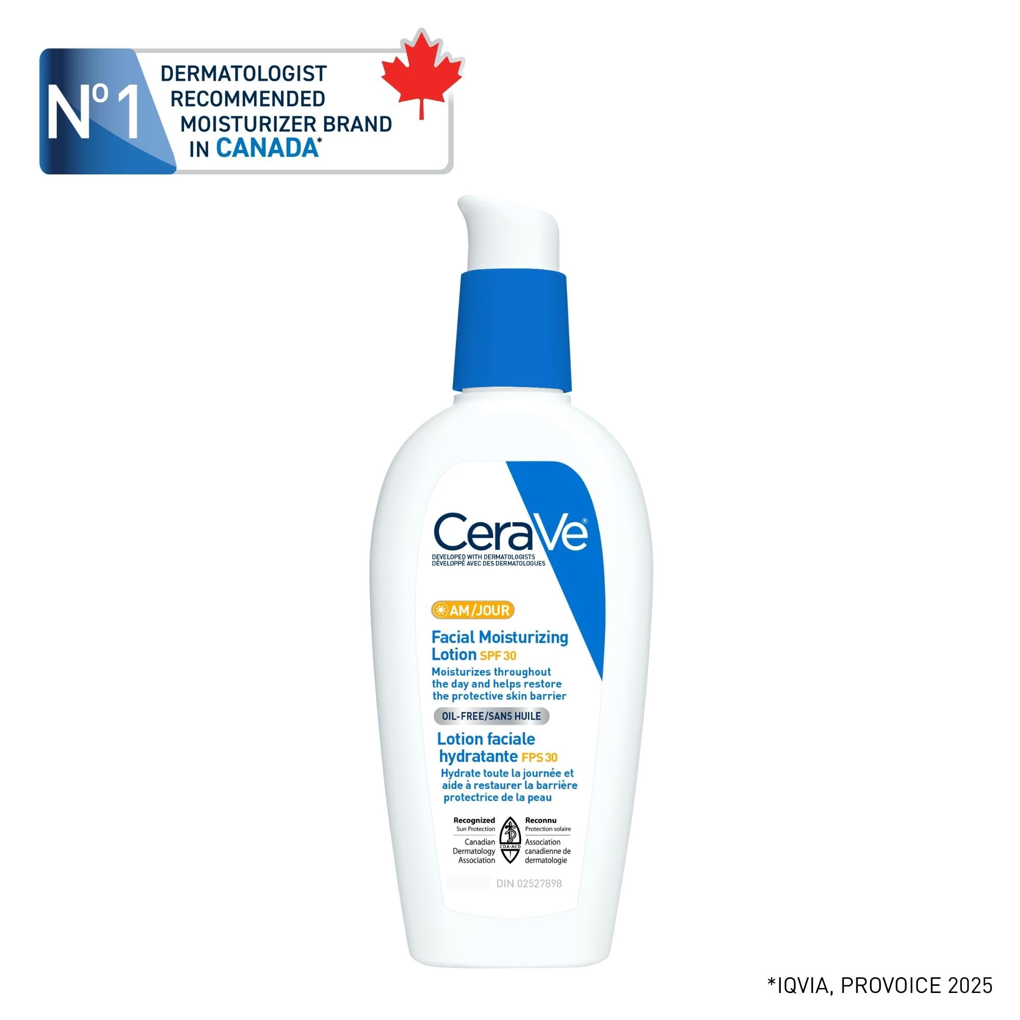 CeraVe Facial Moisturizer with SPF 30. Face Sunscreen Lotion with Hyaluronic Acid, Niacinamide & Ceramides for Women & Men. Oil-free, normal to dry skin. Verified Extended Use Date, Travel Size 89ML 🍁 All In One Marketplace Canada