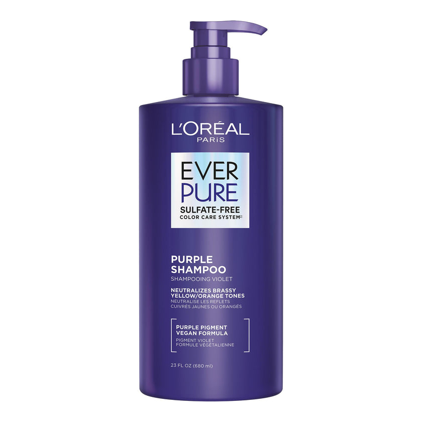 EverPure Sulfate-Free Shampoo, Purple Shampoo for Blonde Hair, Bleached, Brown Highlighted, Silver and Gray Hair, With Purple Pigments, Pack of 1, 680ml 🍁 All In One Marketplace Canada