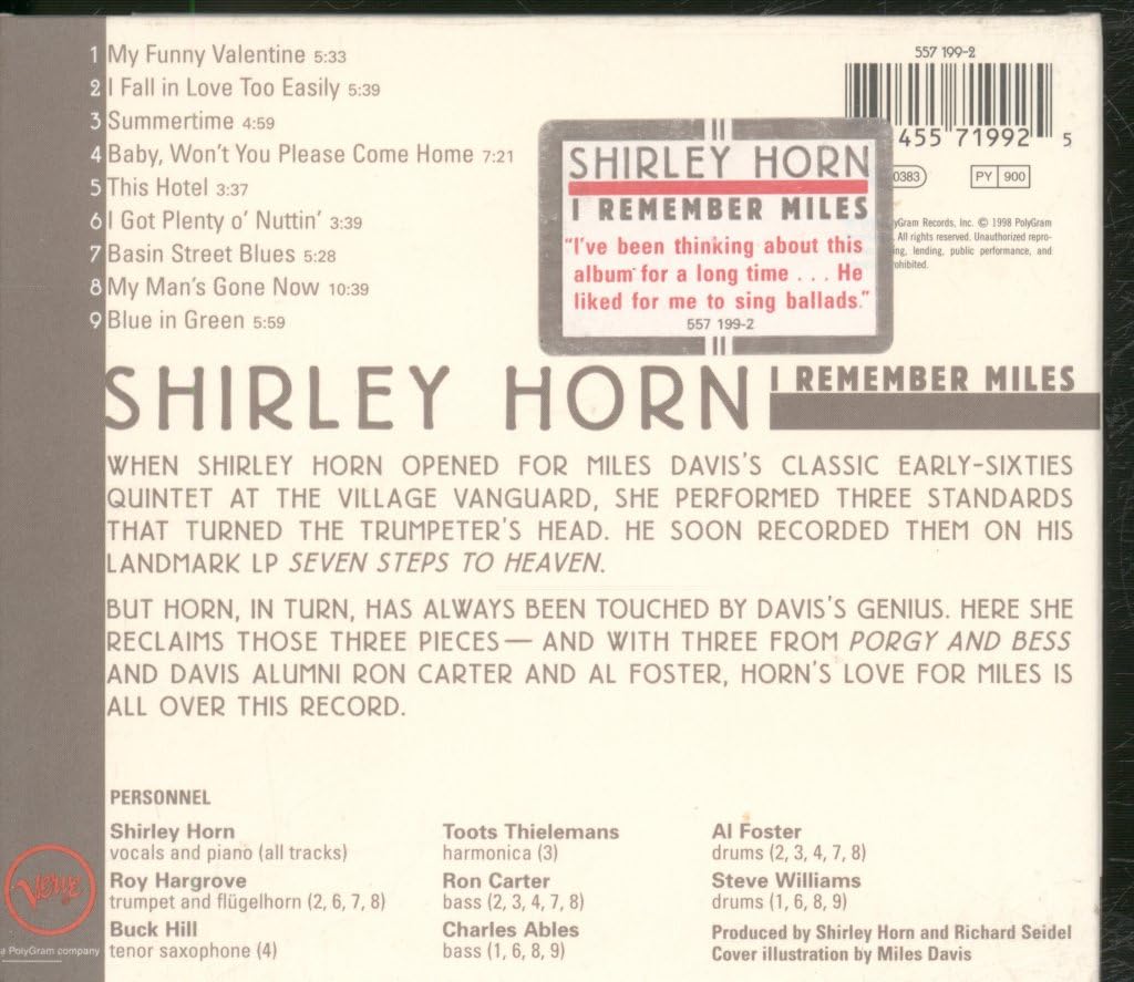 Shirley Horn / I Remember Miles - CD (Used)