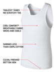 Hanes boys Tank T Shirt, White, Small US 🍁 All In One Marketplace Canada