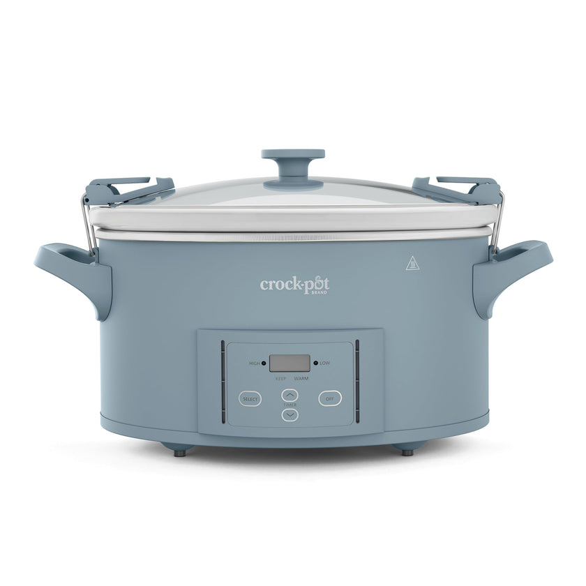 Crock-Pot Design Series 7-Quart Programmable Slow Cooker, Morning Haze Blue 🍁 All In One Marketplace Canada