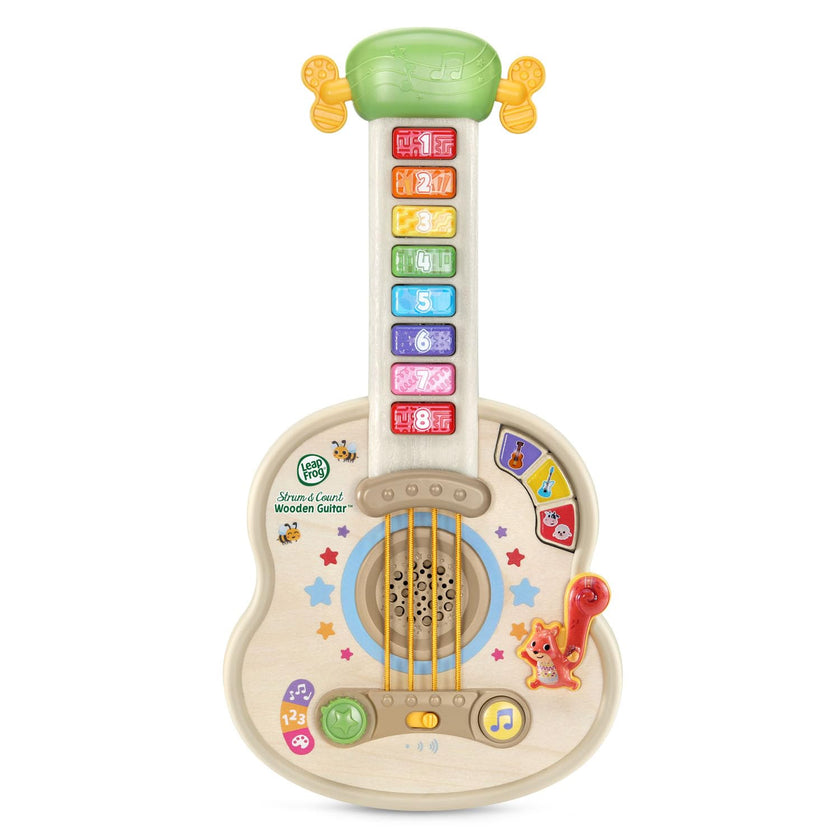 LeapFrog Strum & Count Wooden Guitar (English Version) 🍁 All In One Marketplace Canada