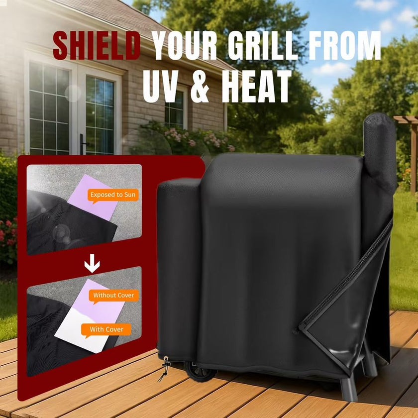 SHINESTAR Upgraded Grill Cover for Traeger Pro Series 575/22, Sturdy & Waterproof, Special Zipper Design, Easy to Put On and Take Off 🍁 All In One Marketplace Canada